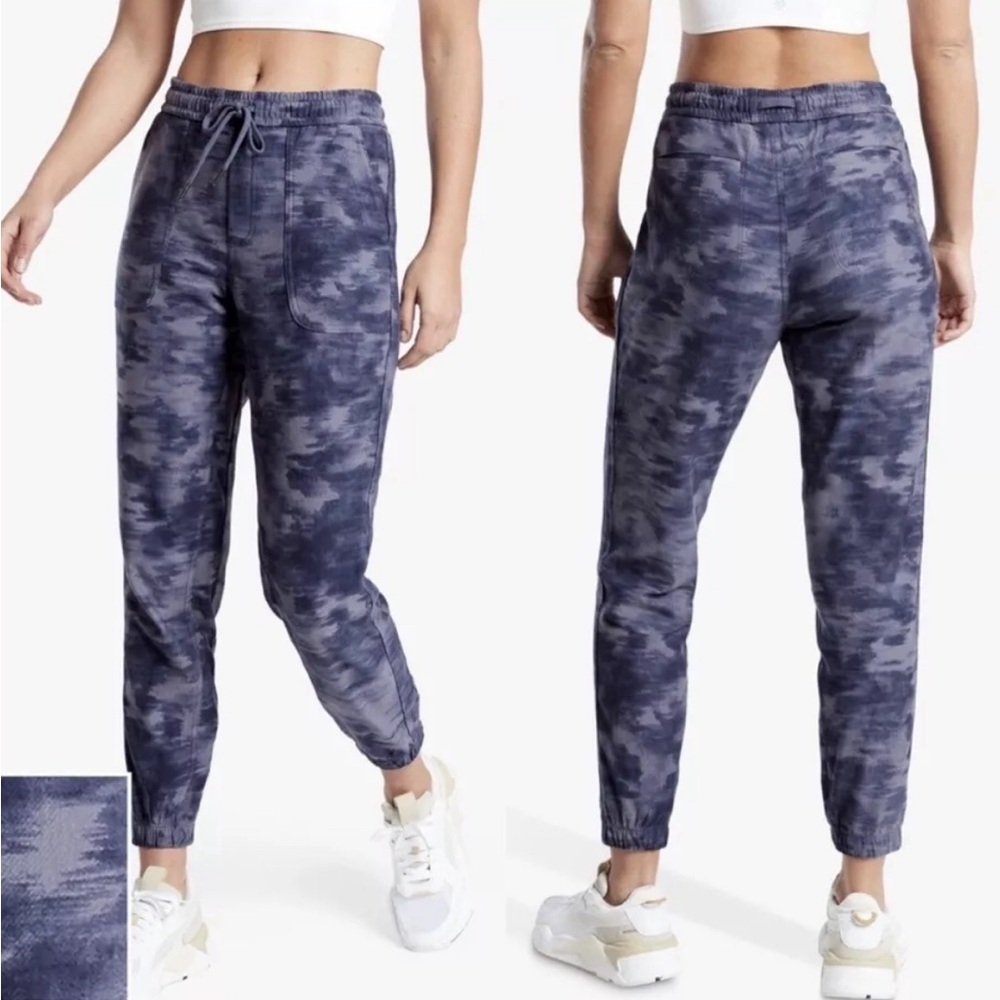 Athleta Farallon Printed Jogger Inversion Medieval Violet Tie Dye Womens Size 6